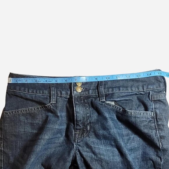 GAP Curvy Stretch Jeans Dark Wash Size 6L 33 Inseam Straight Leg - Picture 3 of 5